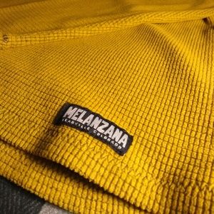 Melanzana Micro-Grid Quarter Zip Hoodie Women's M